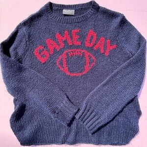 Wooden Ships‎ Sweater Womens Size S/M Game Day Sweater. Wool Mohair Blend